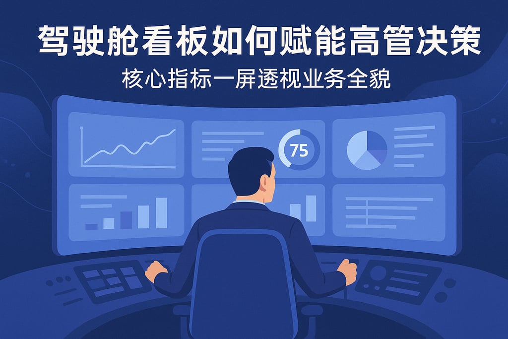 驾驶舱看板如何赋能高管决策？核心指标一屏透视业务全貌