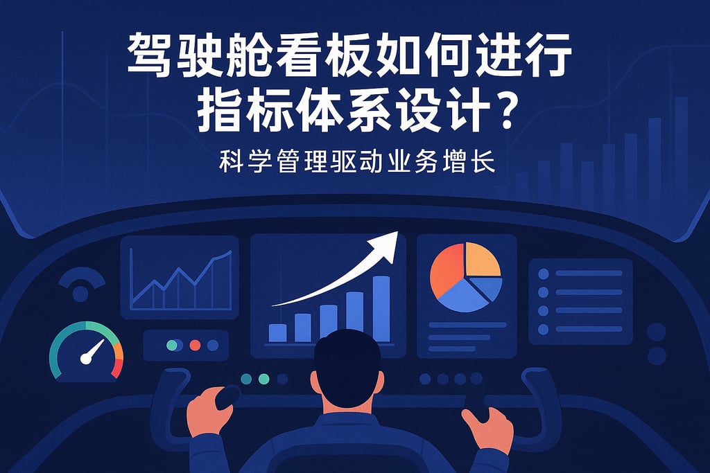 驾驶舱看板如何进行指标体系设计？科学管理驱动业务增长