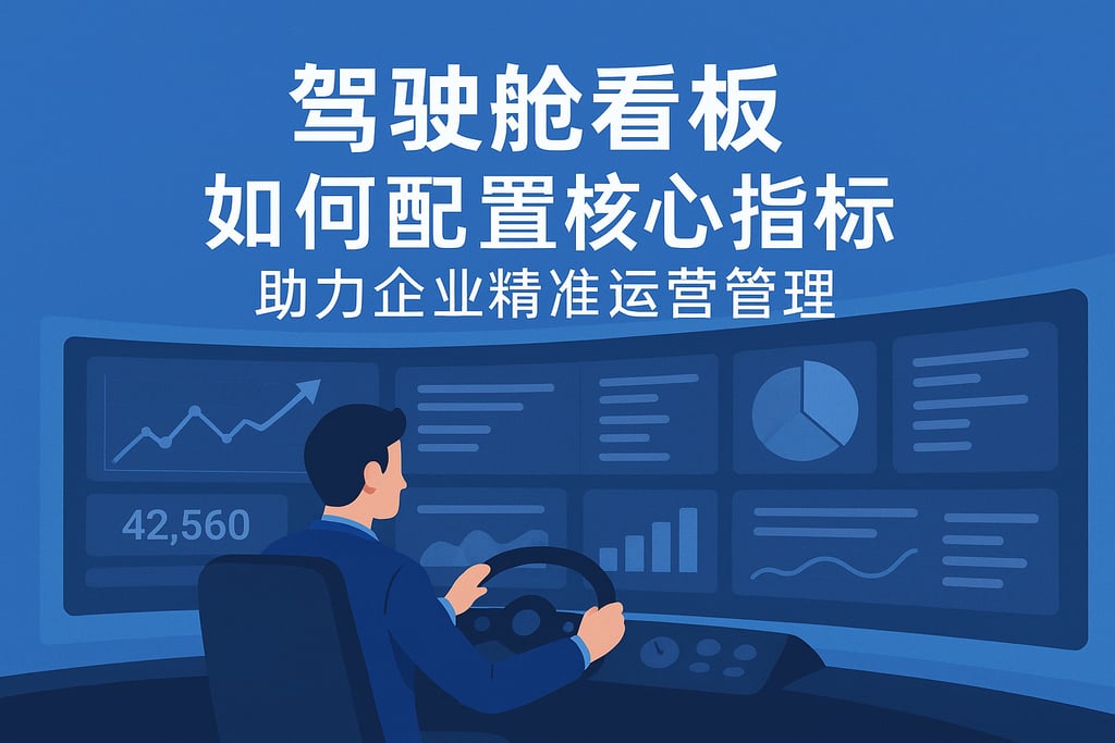 驾驶舱看板如何配置核心指标？助力企业精准运营管理