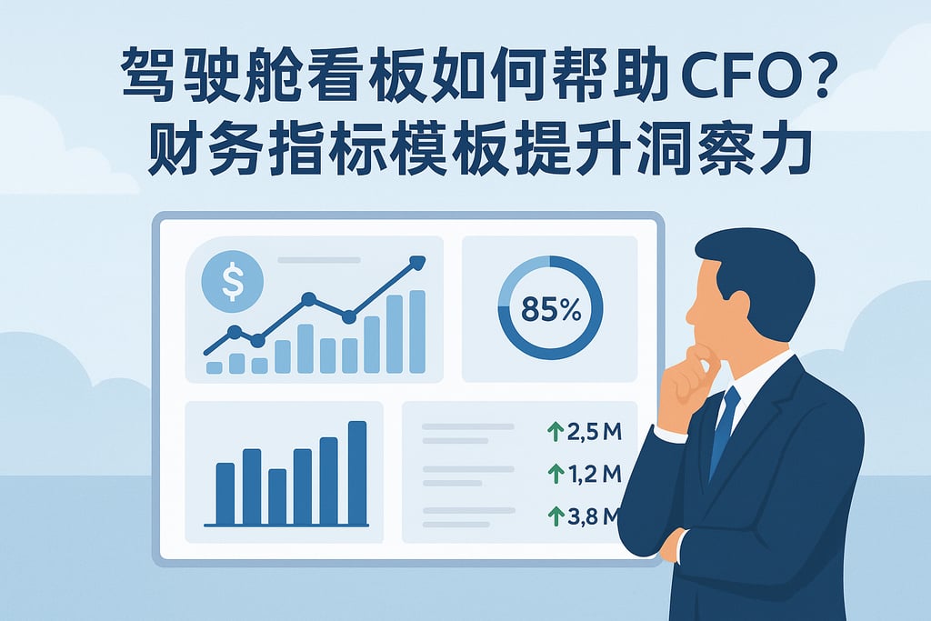 驾驶舱看板对CFO有何帮助？财务指标模板提升洞察力