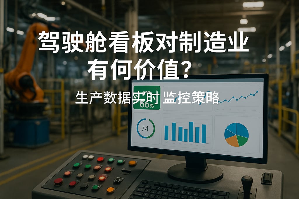 驾驶舱看板对制造业有何价值？生产数据实时监控策略