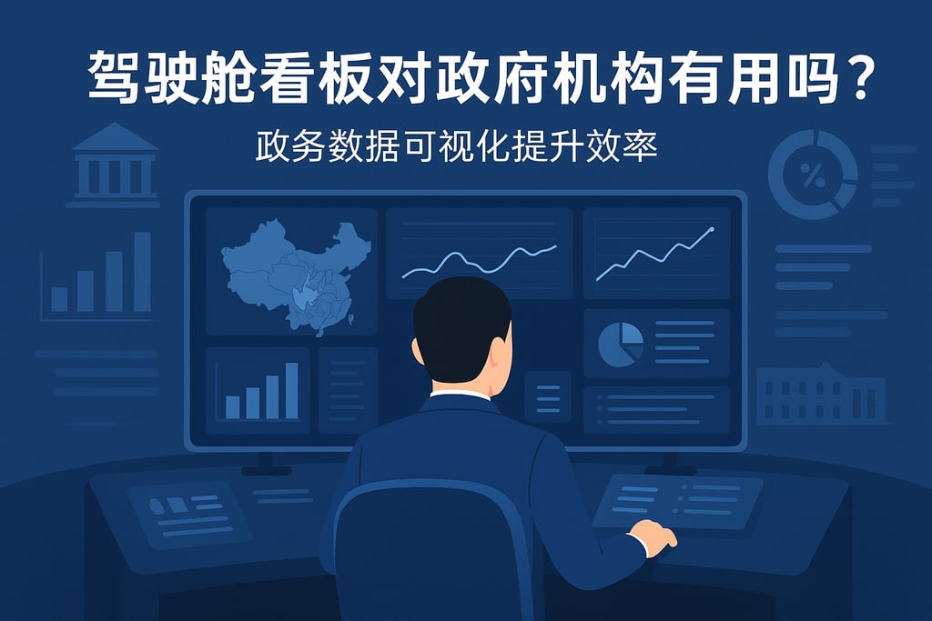 驾驶舱看板对政府机构有用吗？政务数据可视化提升效率
