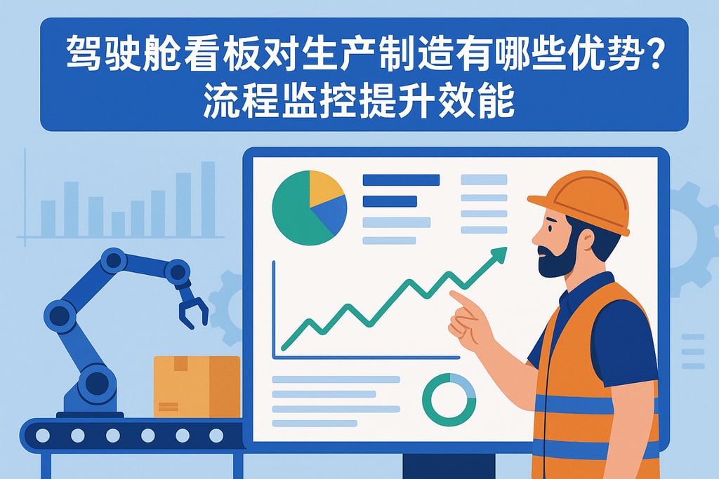 驾驶舱看板对生产制造有哪些优势？流程监控提升效能