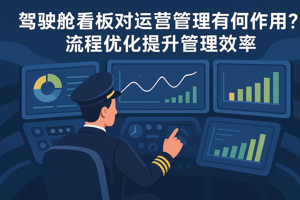驾驶舱看板对运营管理有何作用？流程优化提升管理效率