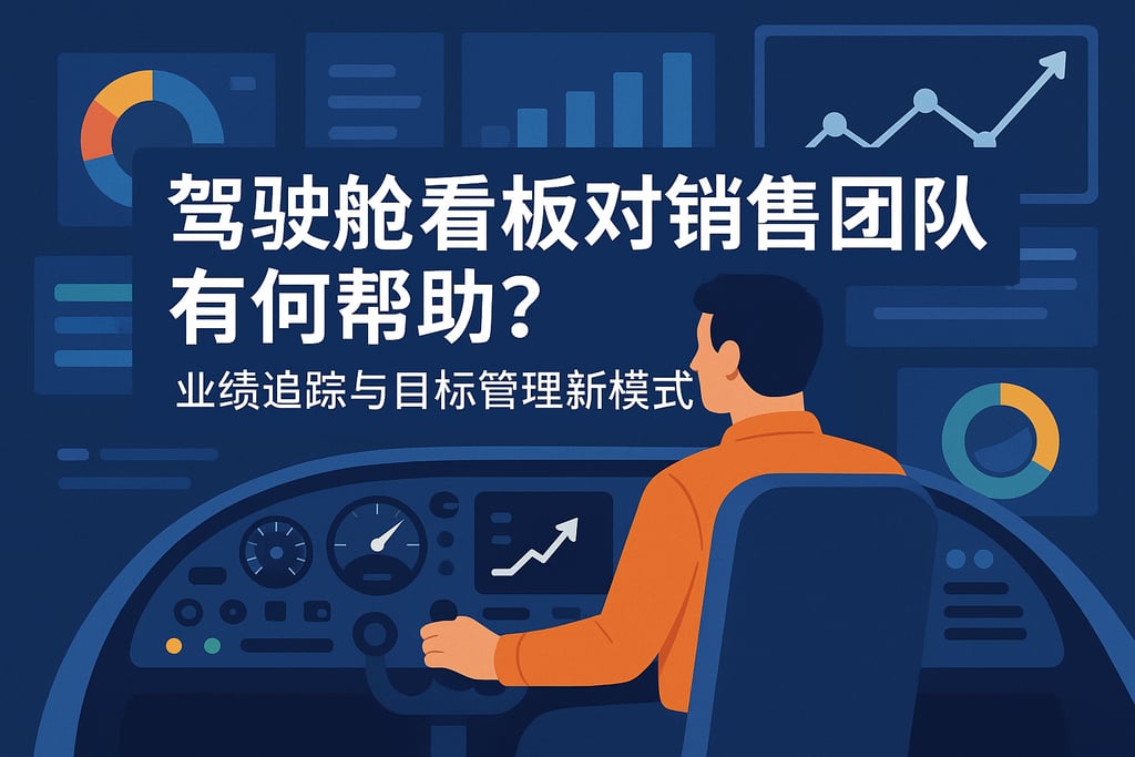 驾驶舱看板对销售团队有何帮助？业绩追踪与目标管理新模式