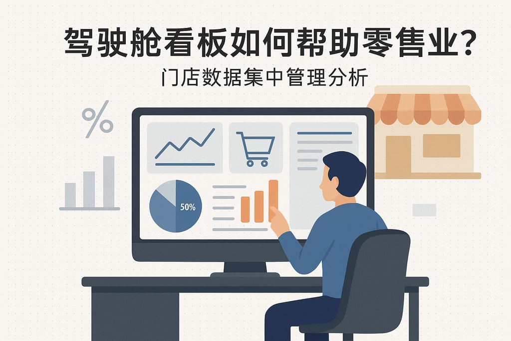 驾驶舱看板对零售业有何帮助？门店数据集中管理分析