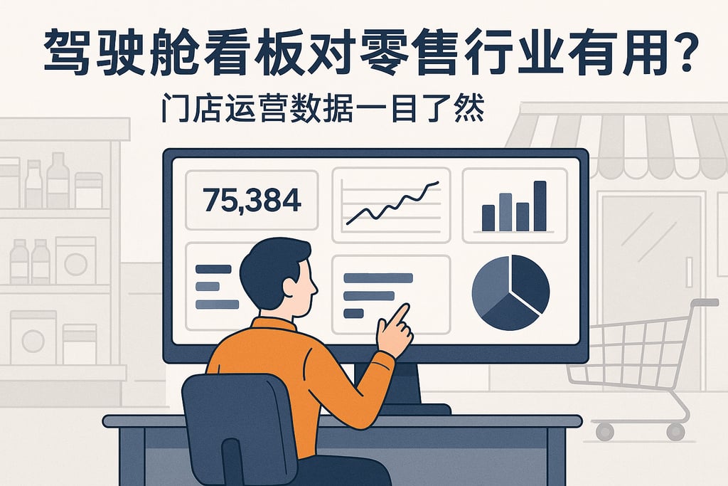 驾驶舱看板对零售行业有用吗？门店运营数据一目了然