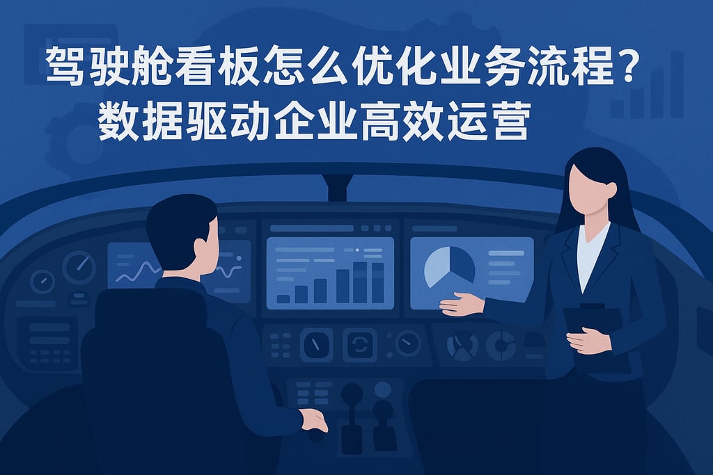 驾驶舱看板怎么优化业务流程？数据驱动企业高效运营