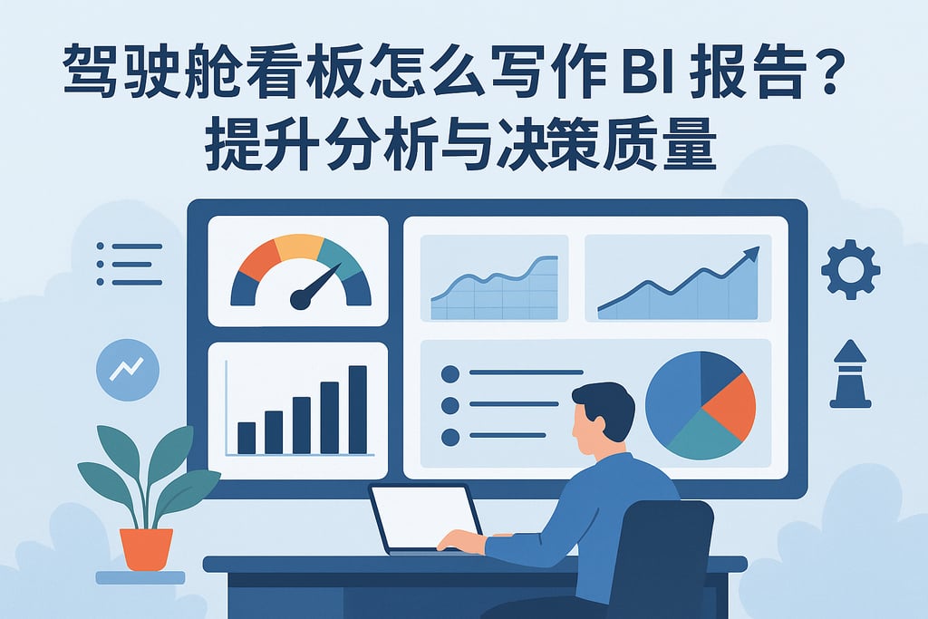 驾驶舱看板怎么写作BI报告？提升分析与决策质量