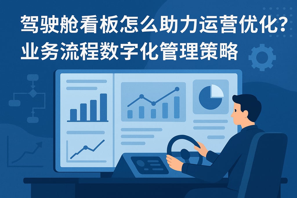 驾驶舱看板怎么助力运营优化？业务流程数字化管理策略