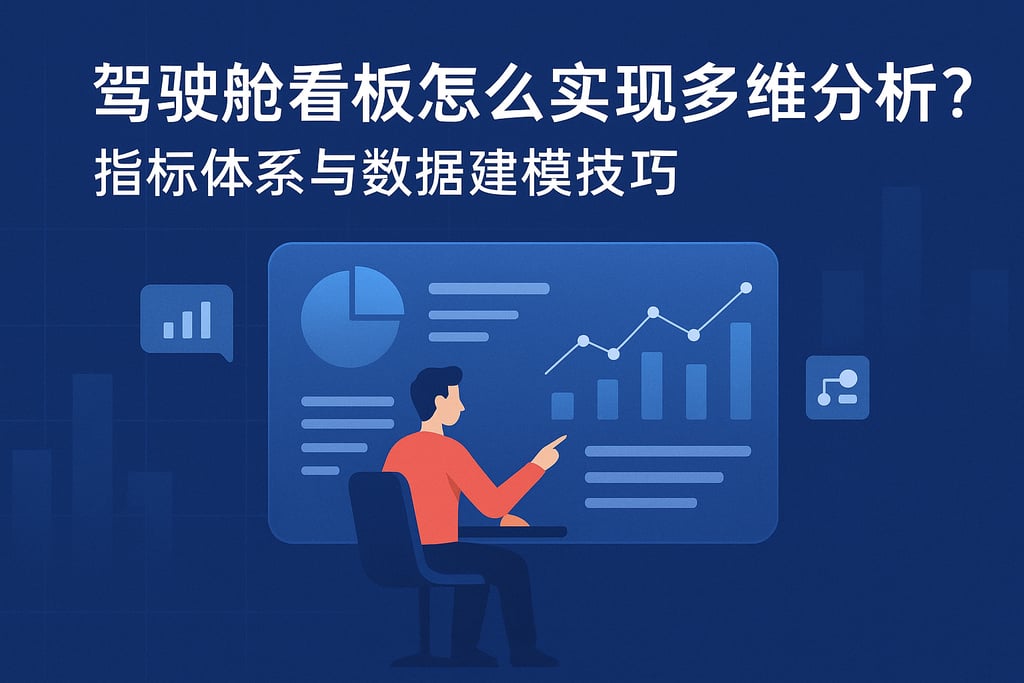 驾驶舱看板怎么实现多维分析？指标体系与数据建模技巧