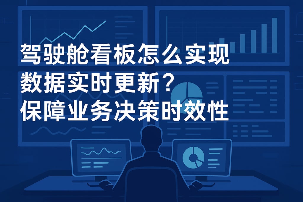 驾驶舱看板怎么实现数据实时更新？保障业务决策时效性