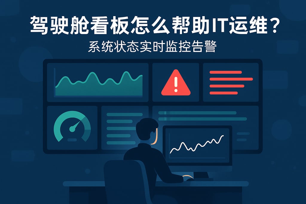 驾驶舱看板怎么帮助IT运维？系统状态实时监控告警