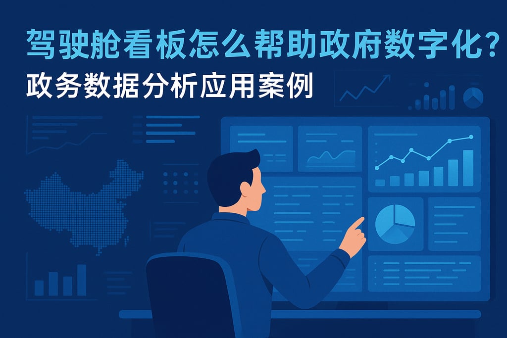 驾驶舱看板怎么帮助政府数字化？政务数据分析应用案例