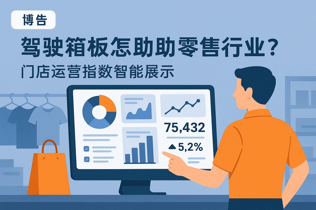 驾驶舱看板怎么帮助零售行业？门店运营指标智能展示