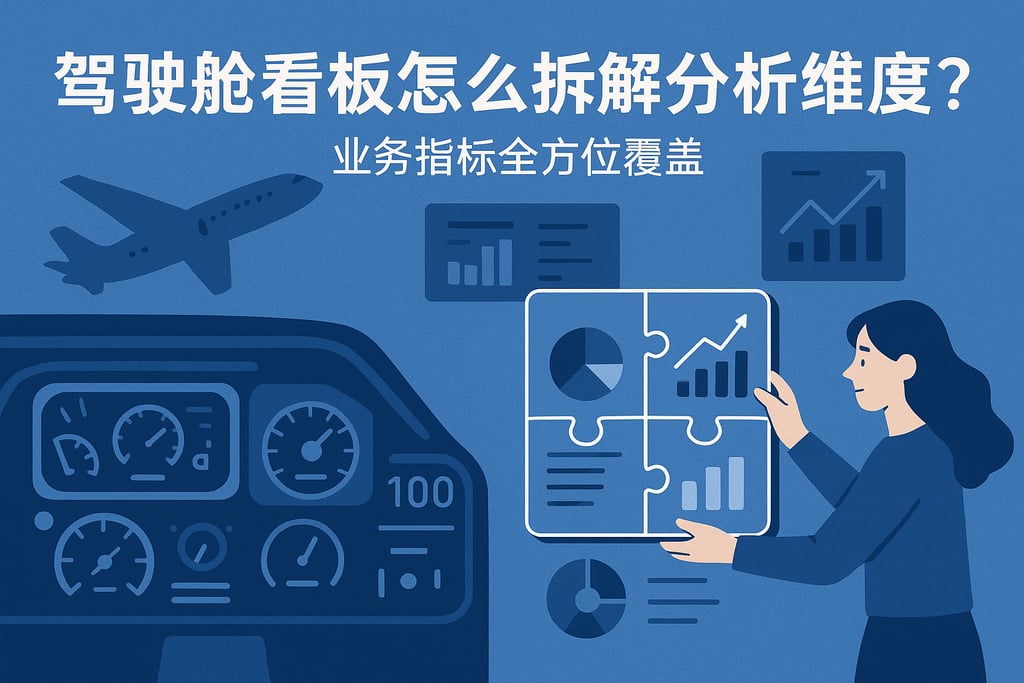 驾驶舱看板怎么拆解分析维度？业务指标全方位覆盖