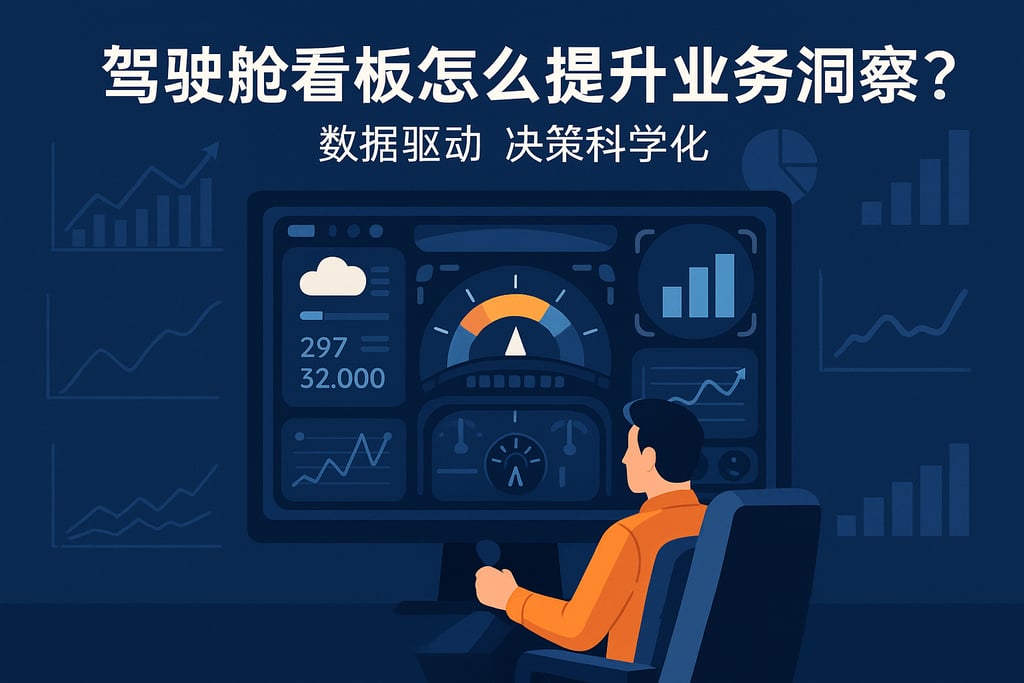 驾驶舱看板怎么提升业务洞察？数据驱动决策科学化