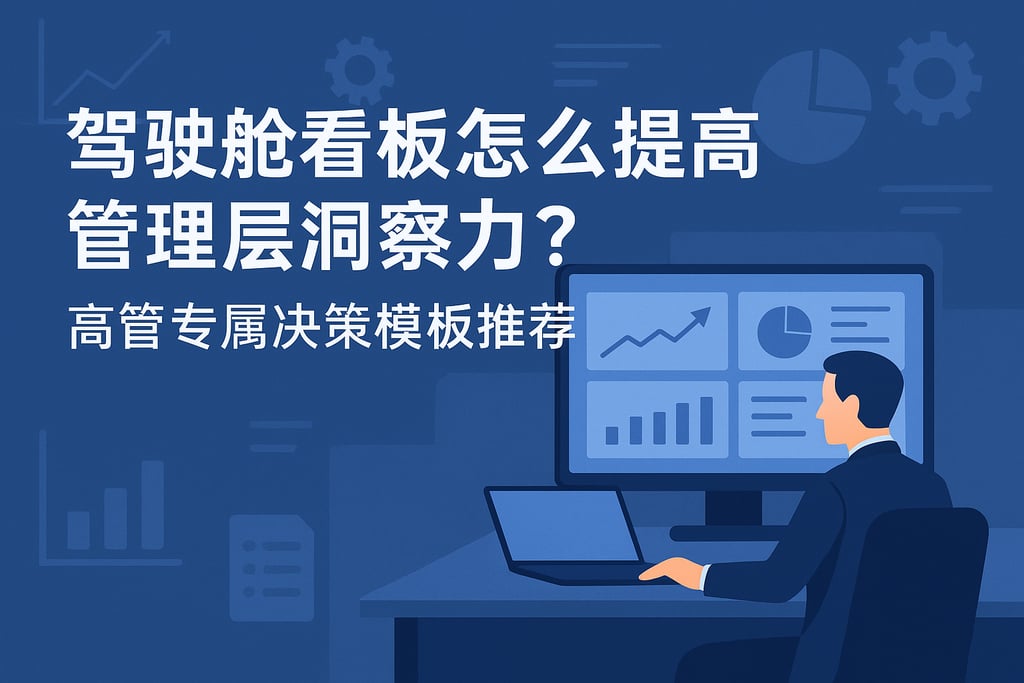 驾驶舱看板怎么提高管理层洞察力？高管专属决策模板推荐