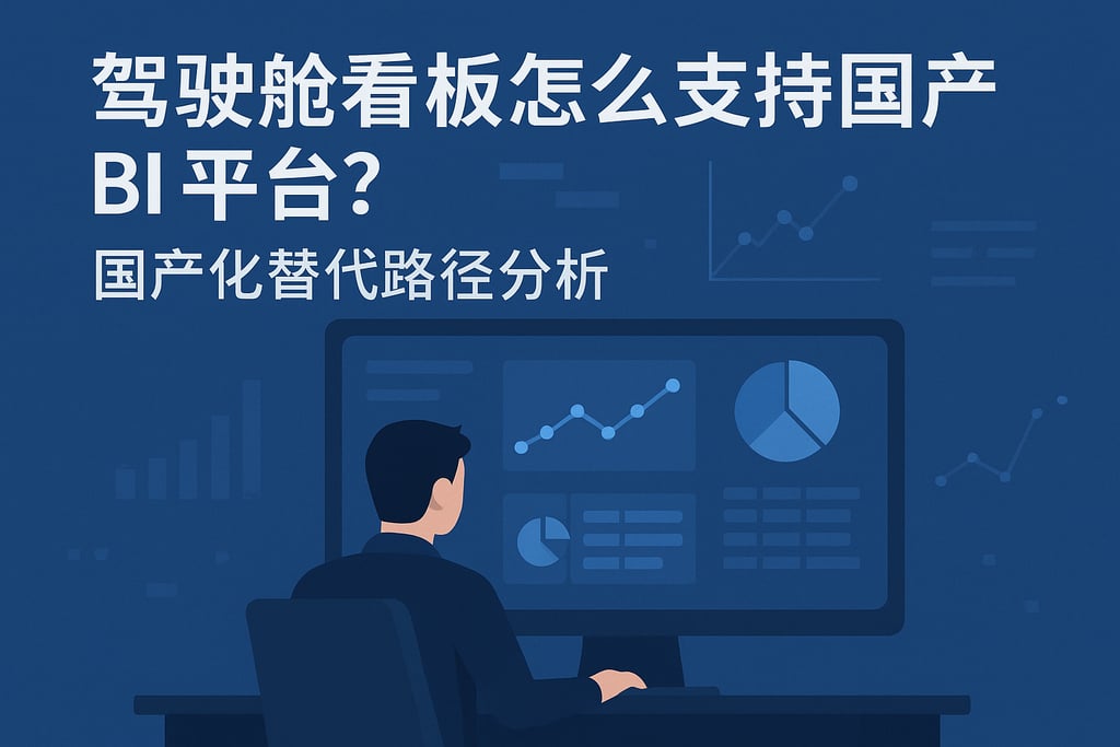 驾驶舱看板怎么支持国产BI平台？国产化替代路径分析