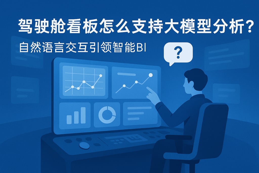 驾驶舱看板怎么支持大模型分析？自然语言交互引领智能BI