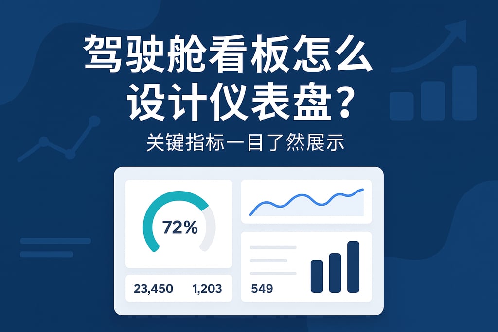 驾驶舱看板怎么设计仪表盘？关键指标一目了然展示