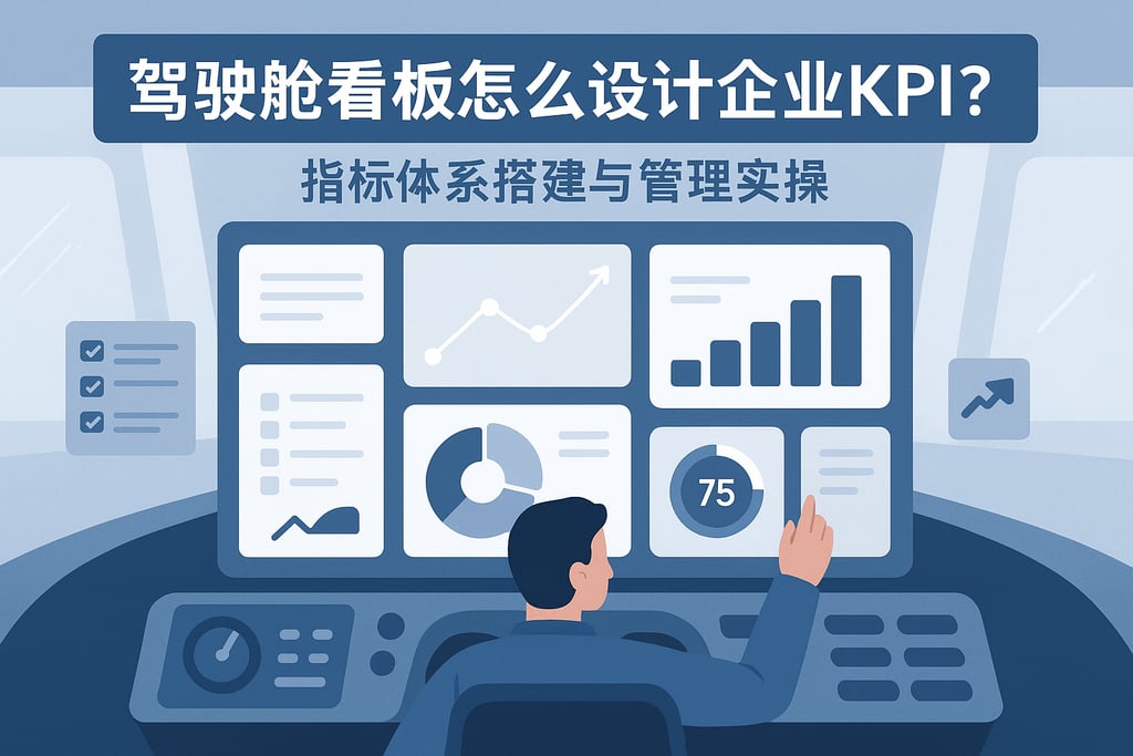 驾驶舱看板怎么设计企业KPI？指标体系搭建与管理实操