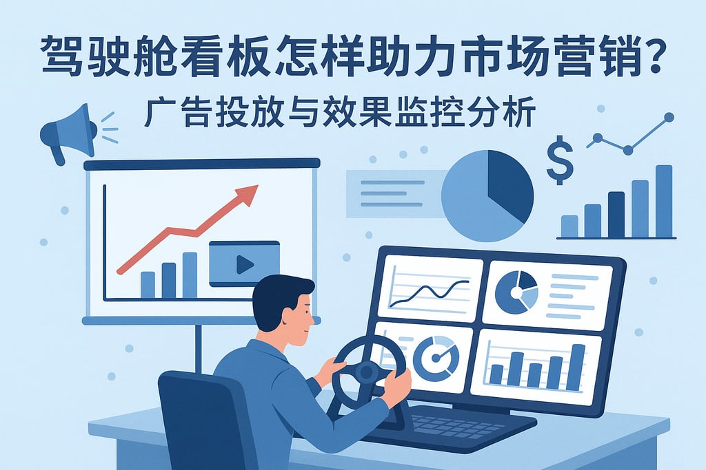 驾驶舱看板怎样助力市场营销？广告投放与效果监控分析