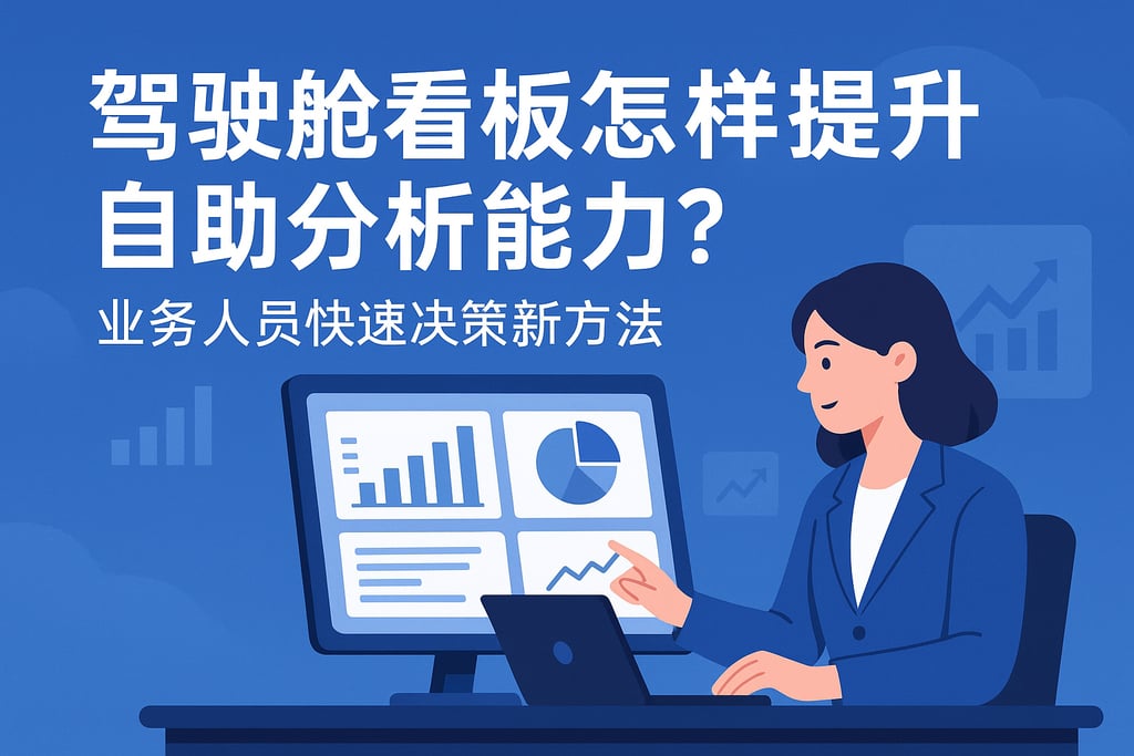 驾驶舱看板怎样提升自助分析能力？业务人员快速决策新方法