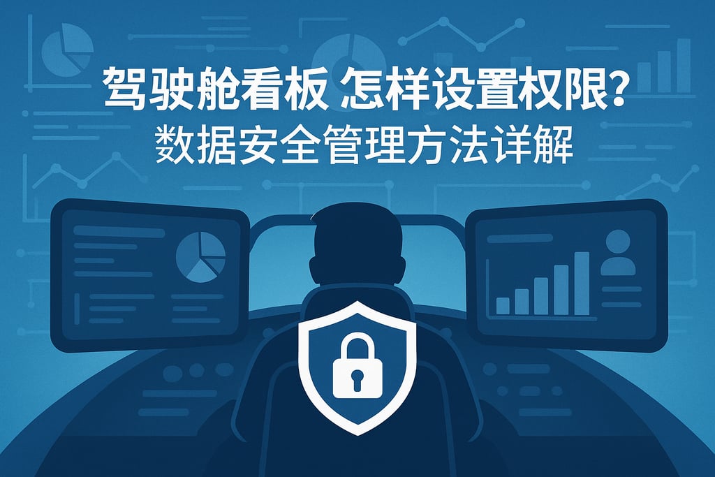 驾驶舱看板怎样设置权限？数据安全管理方法详解