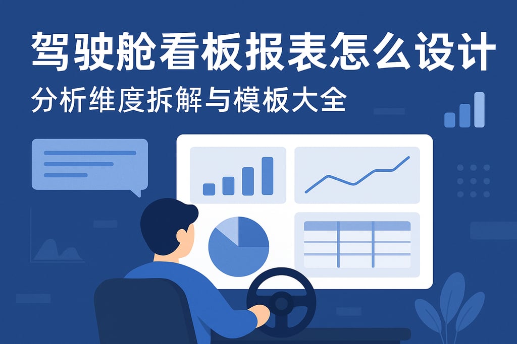 驾驶舱看板报表怎么设计？分析维度拆解与模板大全