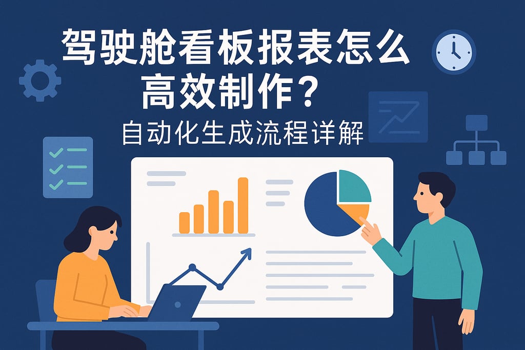 驾驶舱看板报表怎么高效制作？自动化生成流程详解