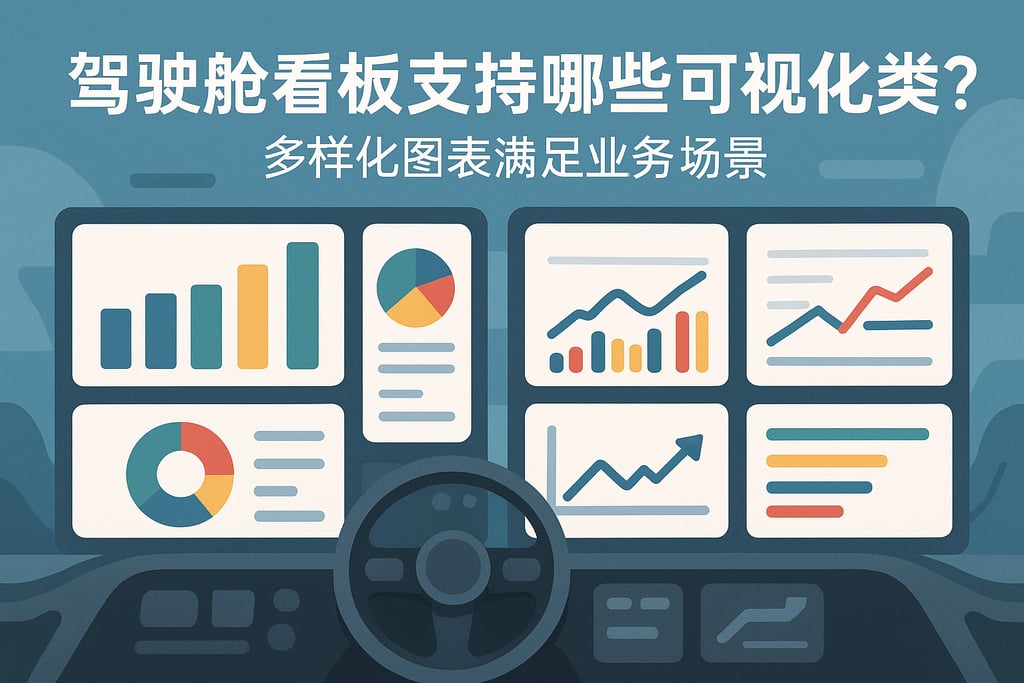 驾驶舱看板支持哪些可视化类型？多样化图表满足业务场景