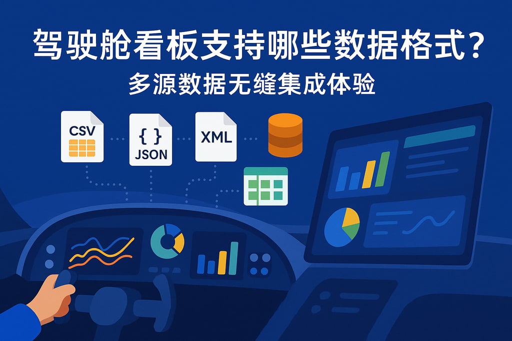 驾驶舱看板支持哪些数据格式？多源数据无缝集成体验