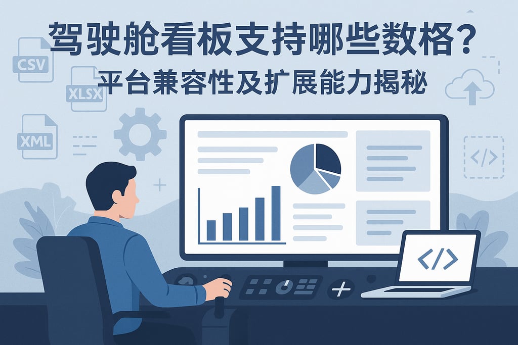 驾驶舱看板支持哪些数据格式？平台兼容性及扩展能力揭秘