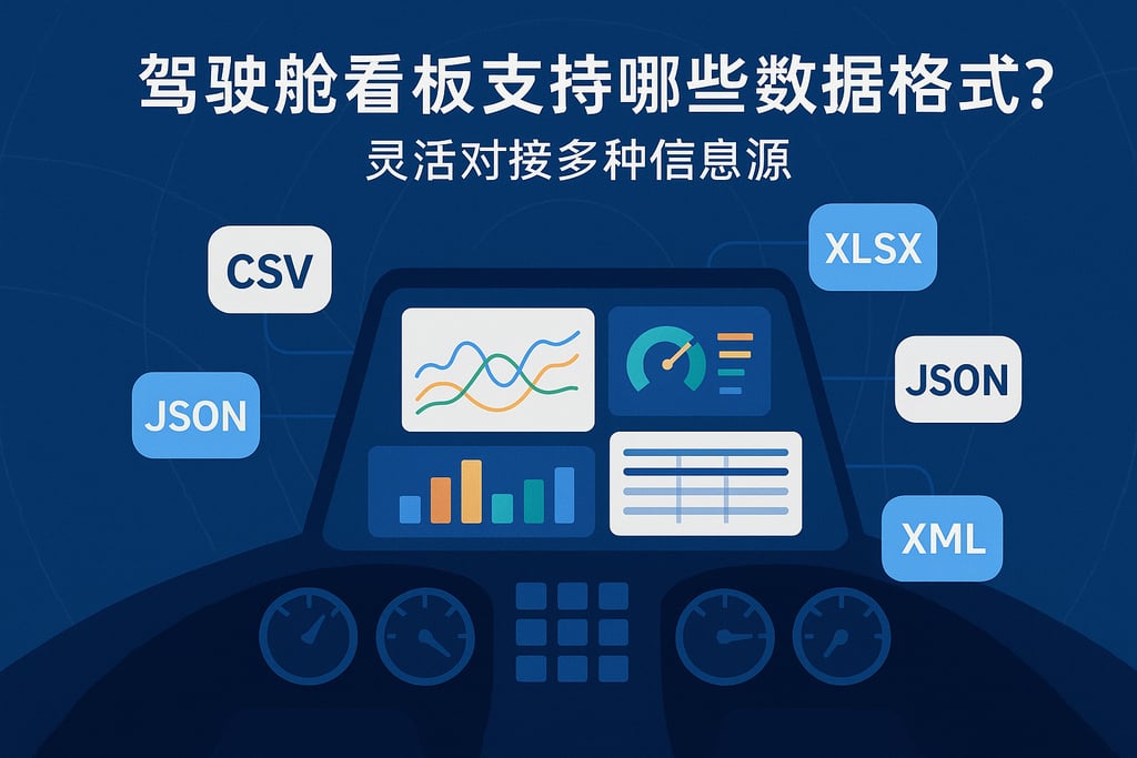 驾驶舱看板支持哪些数据格式？灵活对接多种信息源