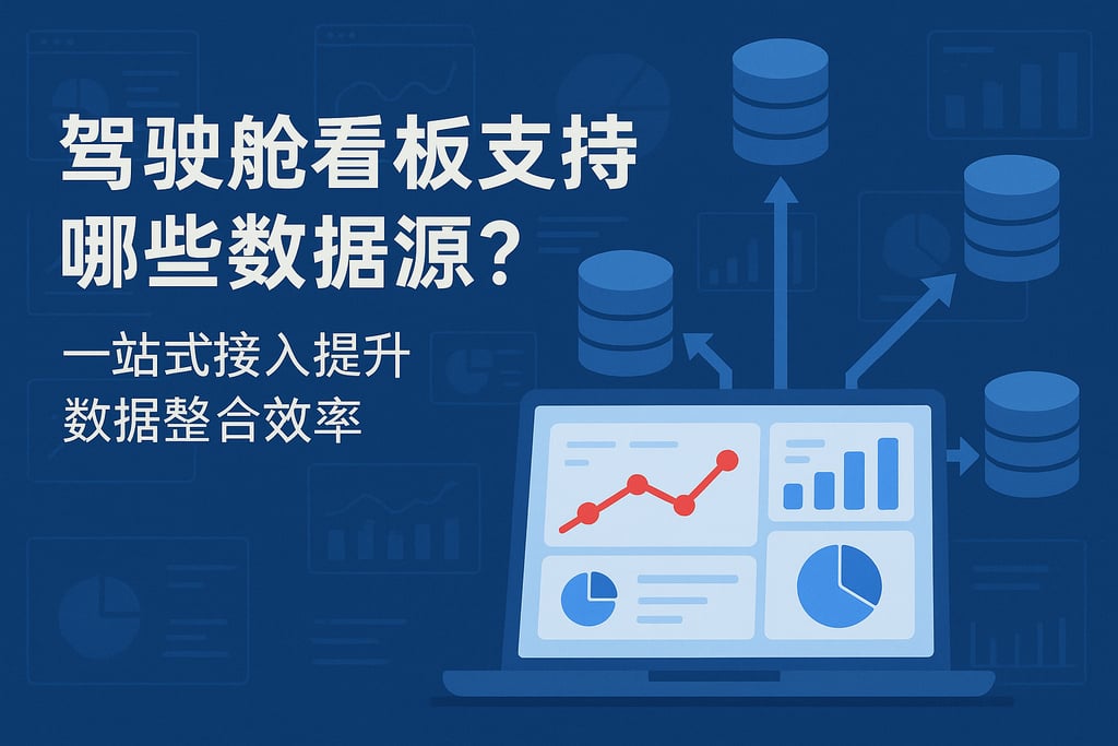 驾驶舱看板支持哪些数据源？一站式接入提升数据整合效率