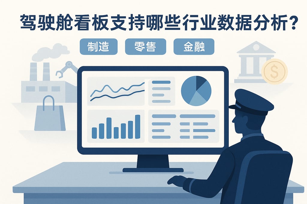 驾驶舱看板支持哪些行业数据分析？覆盖制造、零售、金融