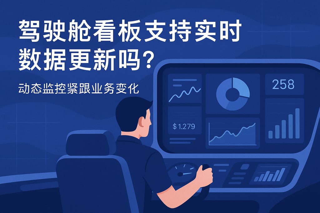 驾驶舱看板支持实时数据更新吗？动态监控紧跟业务变化