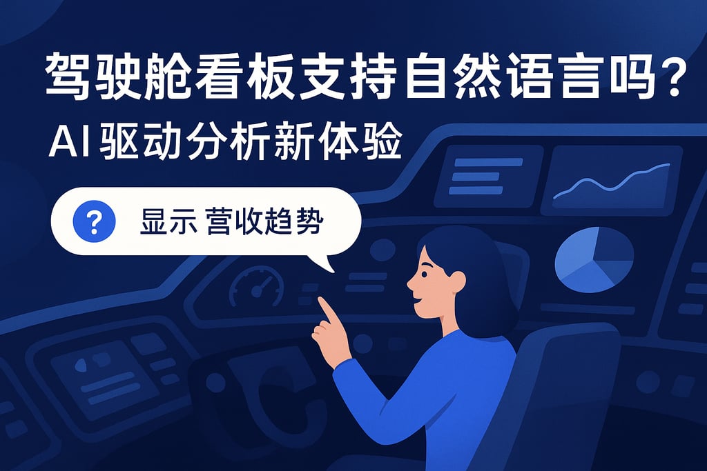 驾驶舱看板支持自然语言吗？AI驱动分析新体验