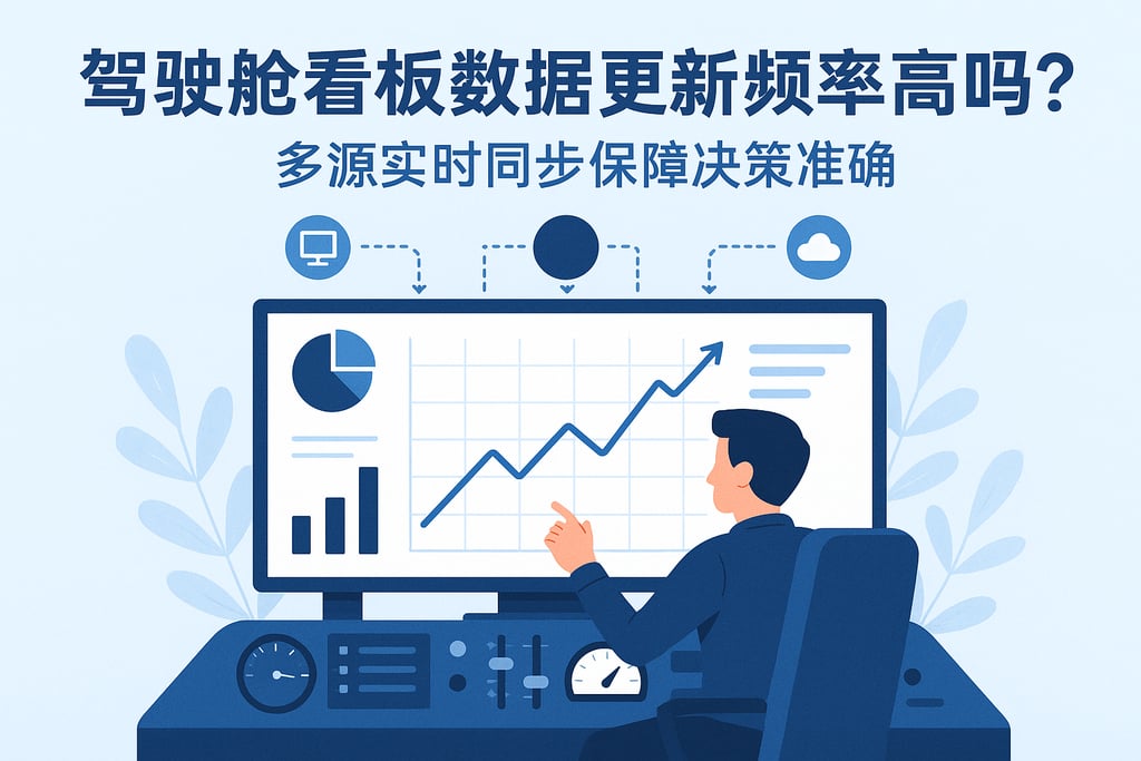 驾驶舱看板数据更新频率高吗？多源实时同步保障决策准确