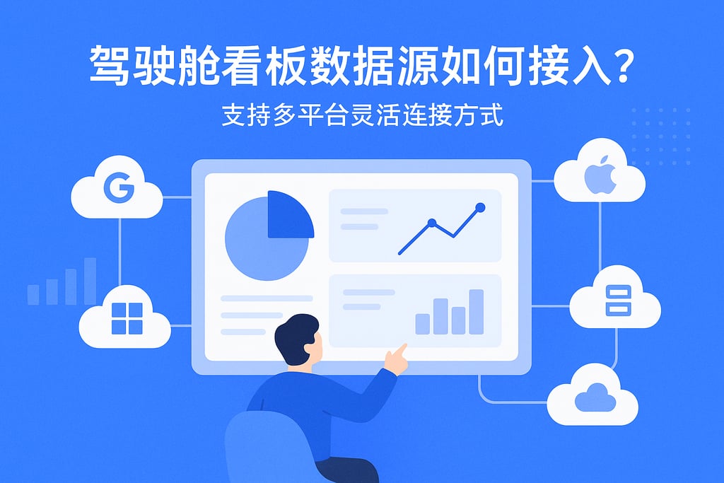 驾驶舱看板数据源如何接入？支持多平台灵活连接方式
