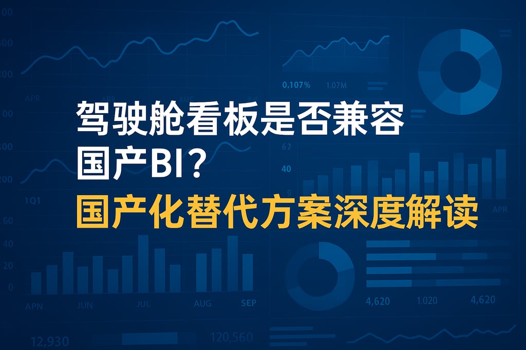 驾驶舱看板是否兼容国产BI？国产化替代方案深度解读