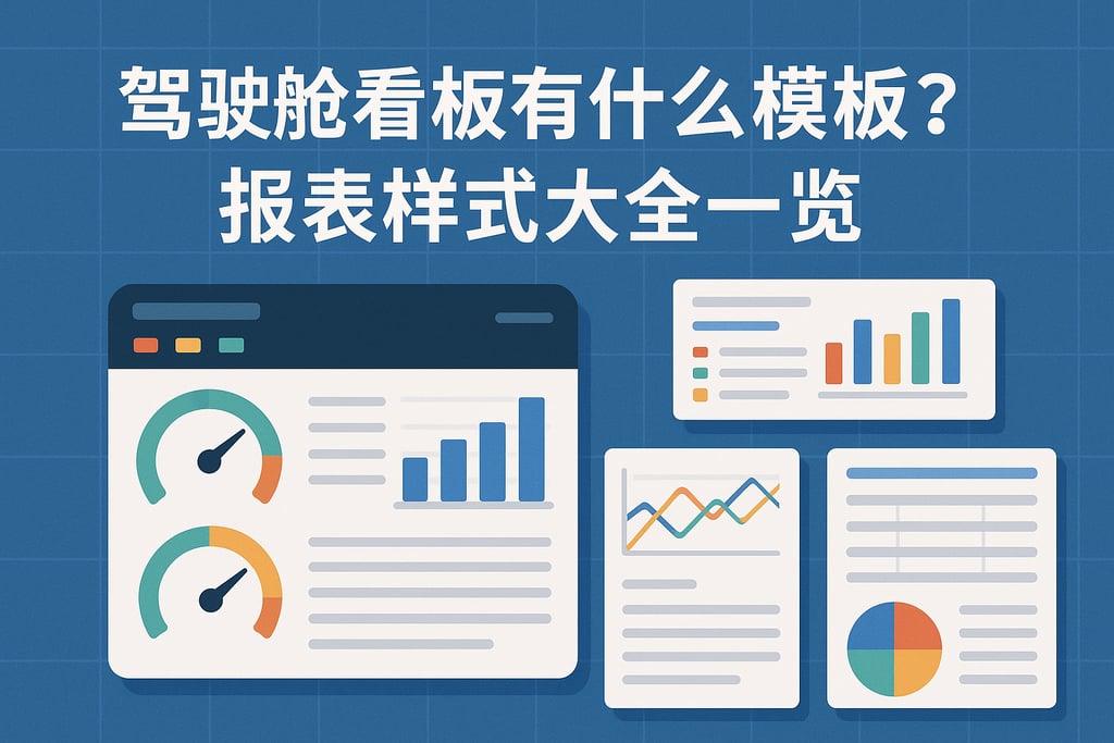 驾驶舱看板有什么模板？报表样式大全一览