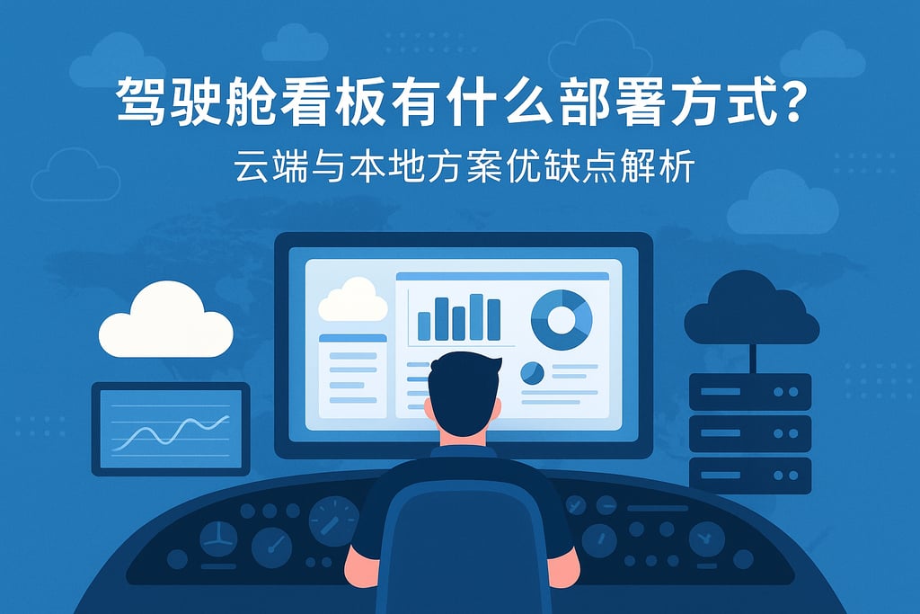 驾驶舱看板有什么部署方式？云端与本地方案优缺点解析