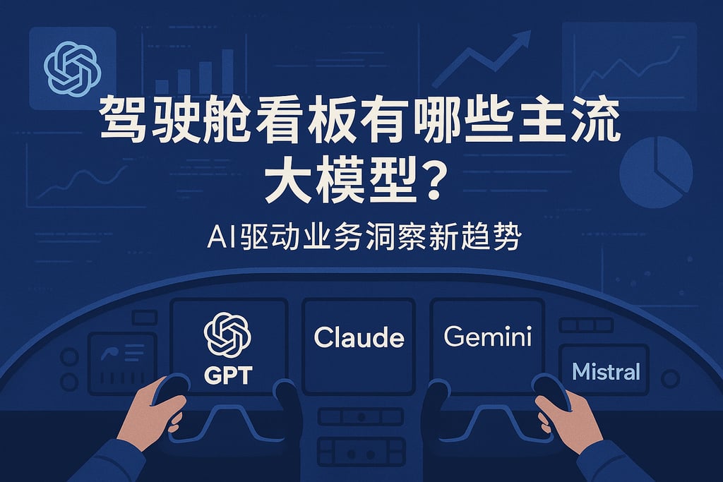 驾驶舱看板有哪些主流大模型？AI驱动业务洞察新趋势