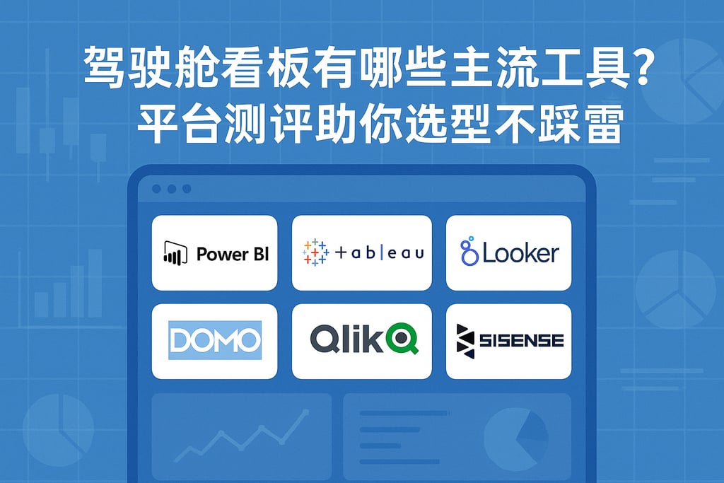 驾驶舱看板有哪些主流工具？平台测评助你选型不踩雷