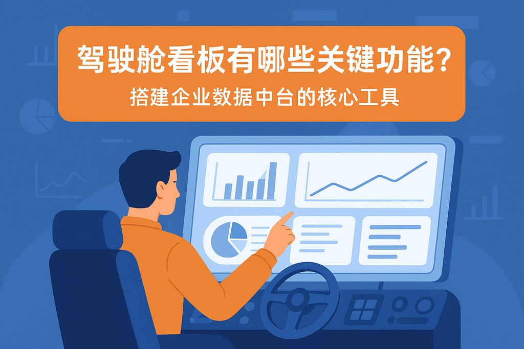 驾驶舱看板有哪些关键功能？搭建企业数据中台的核心工具