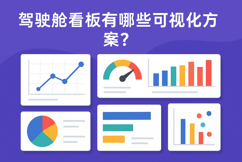 驾驶舱看板有哪些可视化方案？丰富图表提升展示效果