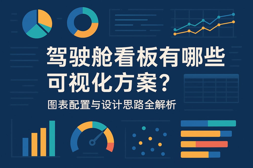 驾驶舱看板有哪些可视化方案？图表配置与设计思路全解析