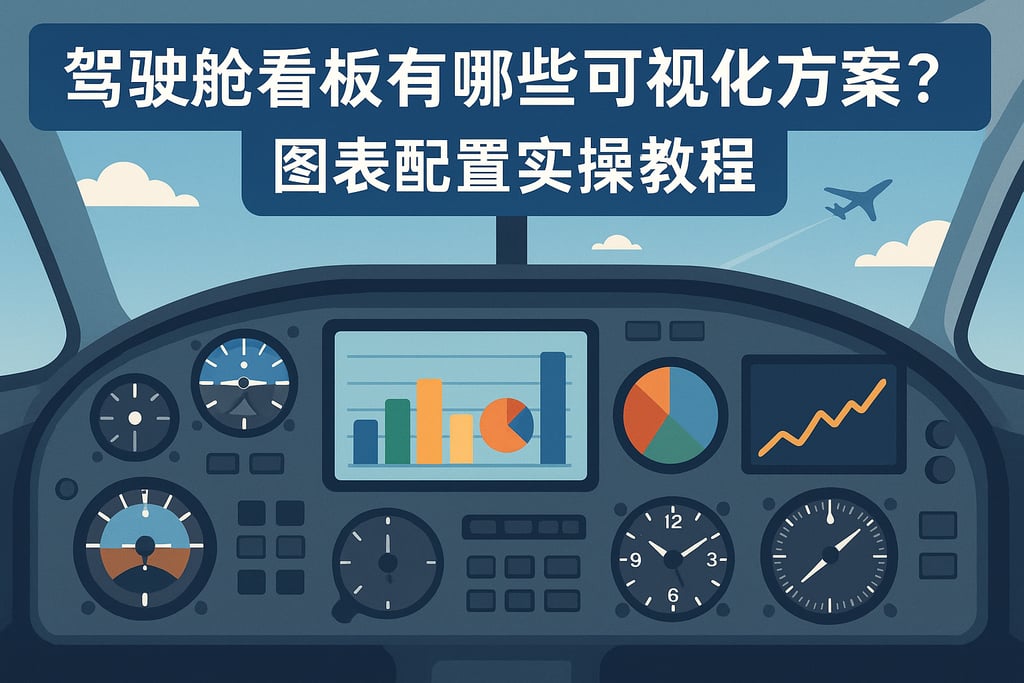 驾驶舱看板有哪些可视化方案？图表配置实操教程